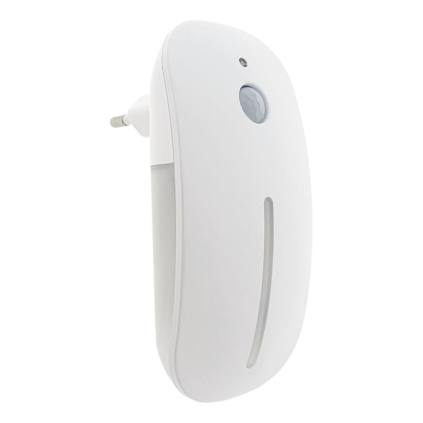Lámpara LED nocturna con sensor LED/1W/230V blanco