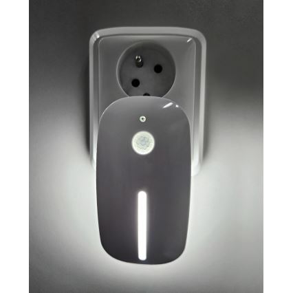 Lámpara LED nocturna con sensor LED/1W/230V blanco