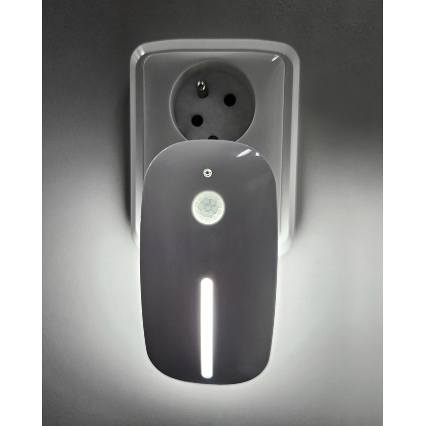Lámpara LED nocturna con sensor LED/1W/230V blanco