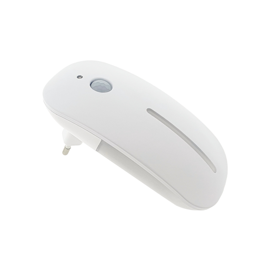 Lámpara LED nocturna con sensor LED/1W/230V blanco