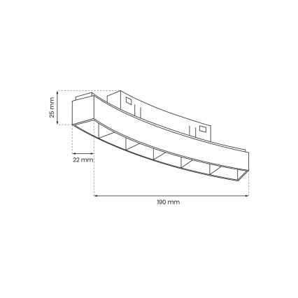 Lámpara LED para sistema de raíles MAGNETIC TRACK LED/6W/48V 4000K negro