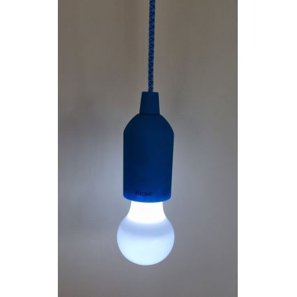 Lámpara LED portátil LED/1W/3xAAA azul