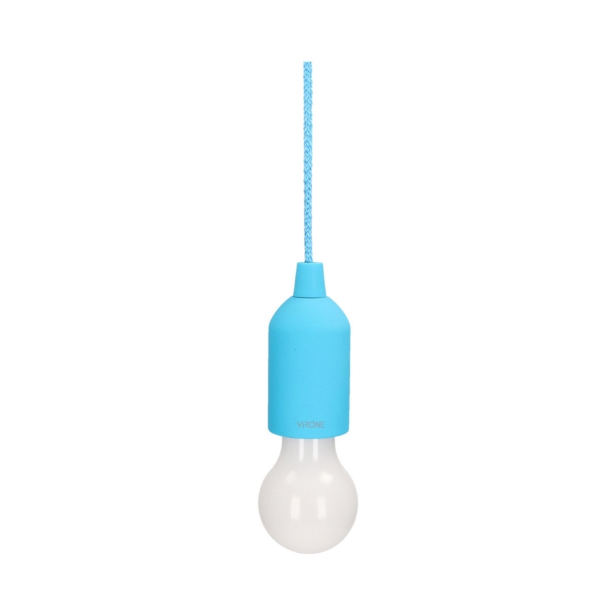 Lámpara LED portátil LED/1W/3xAAA azul
