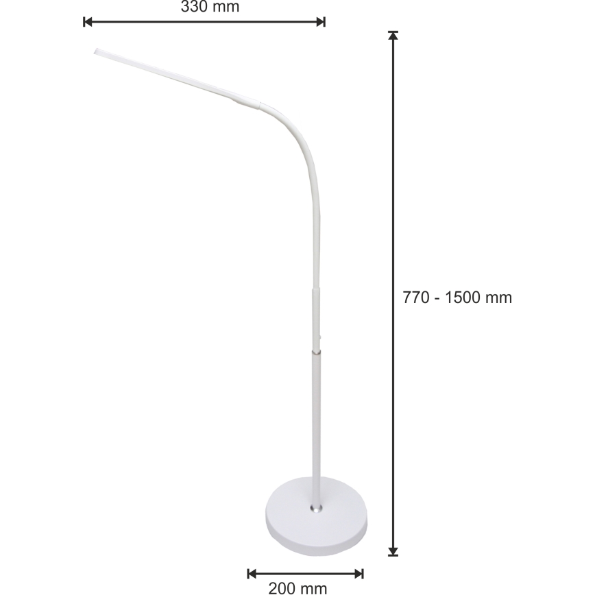 Lámpara LED regulable 3en1 LED/10W/230V 3000/4000/6000K CRI 90 blanco