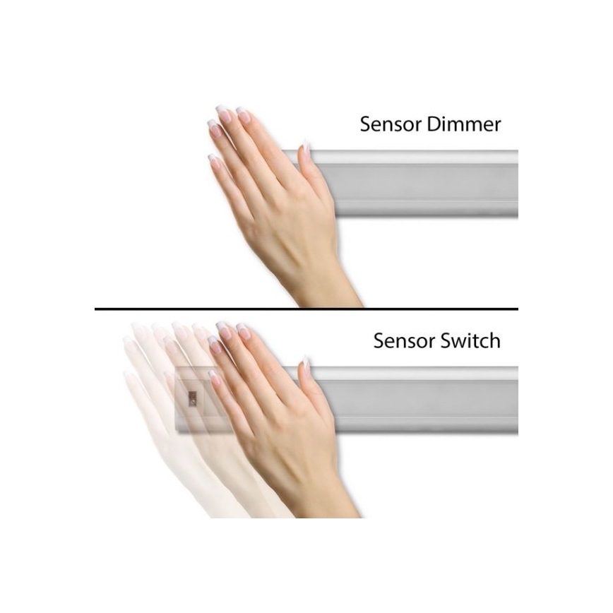 Lámpara LED regulable bajo el armario de la cocina con sensor LED/5W/12/230V