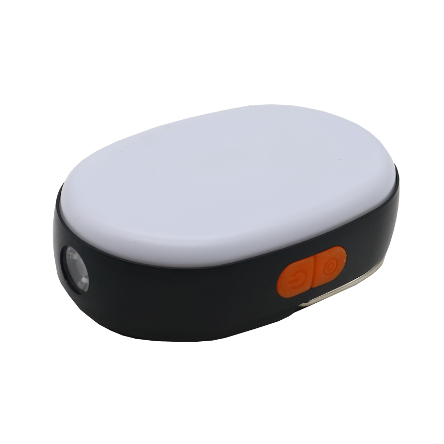 Lámpara LED recargable y regulable con función de power bank K4 LED/1W/5V 3000-6500K IPX4 4000 mAh negro