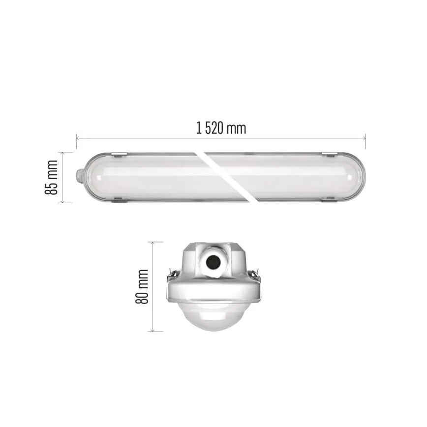 Lámpara LED regulable de alta resistencia MISTY LED/29/37/45/51W/230V 6500K IP66