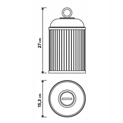 Lámpara LED regulable de exterior CANARI LED/2W/5V IP44