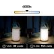 Lámpara LED regulable de exterior CARDEA LED/2W/5V bambú IP44
