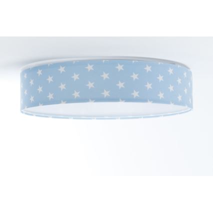 Plafón LED regulable SMART GALAXY KIDS LED/24W/230V 3000-6500K estrellas azul/blanco + mando a distancia