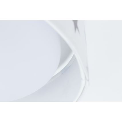 Plafón infantil LED regulable SMART GALAXY KIDS LED/24W/230V 3000-6500K estrellas blanco/gris/azul + mando a distancia