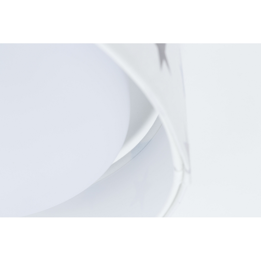 Plafón infantil LED regulable SMART GALAXY KIDS LED/24W/230V 3000-6500K estrellas blanco/gris/azul + mando a distancia