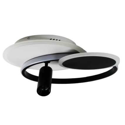 Plafón LED regulable LED/65W/230V 3000-6500K blanco/negro + control remoto