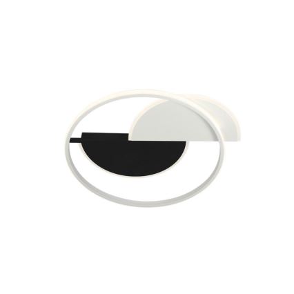 Plafón LED regulable LED/70W/230V 3000-6500K blanco/negro + control remoto