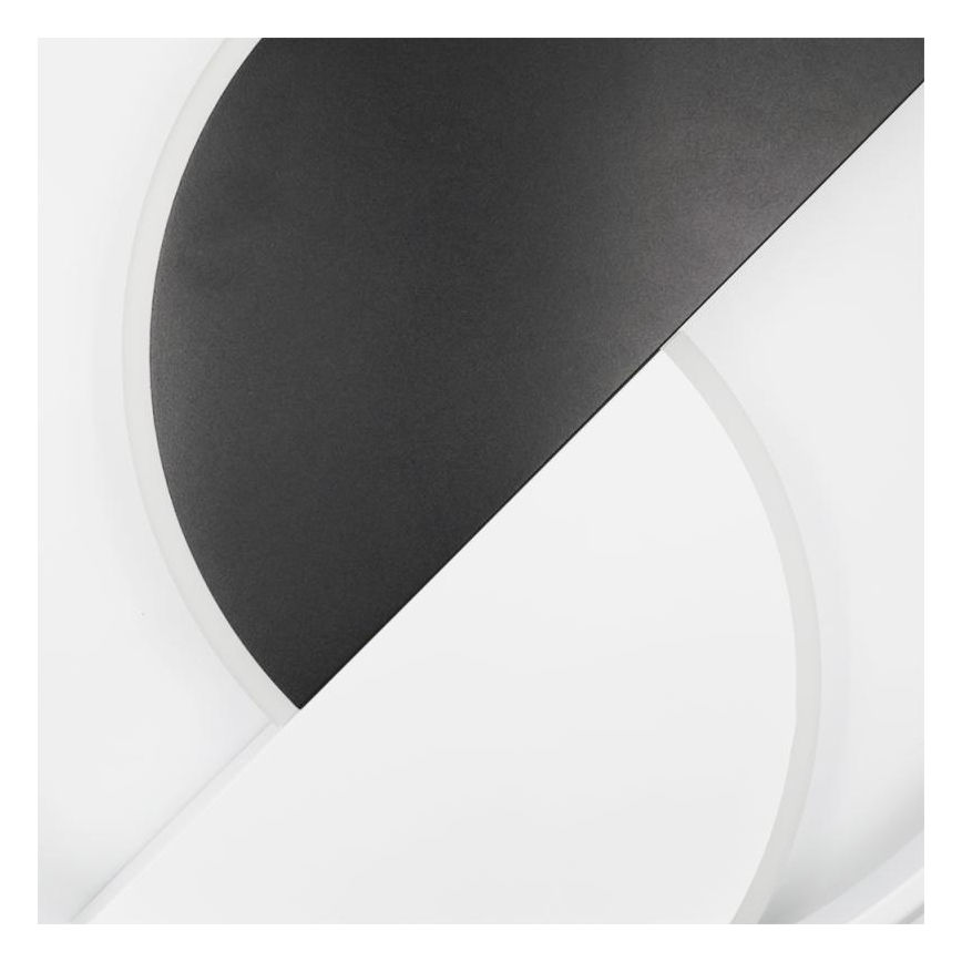 Plafón LED regulable LED/70W/230V 3000-6500K blanco/negro + control remoto