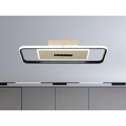 Plafón LED regulable LED/75W/230V 3000-6500K blanco/negro + control remoto