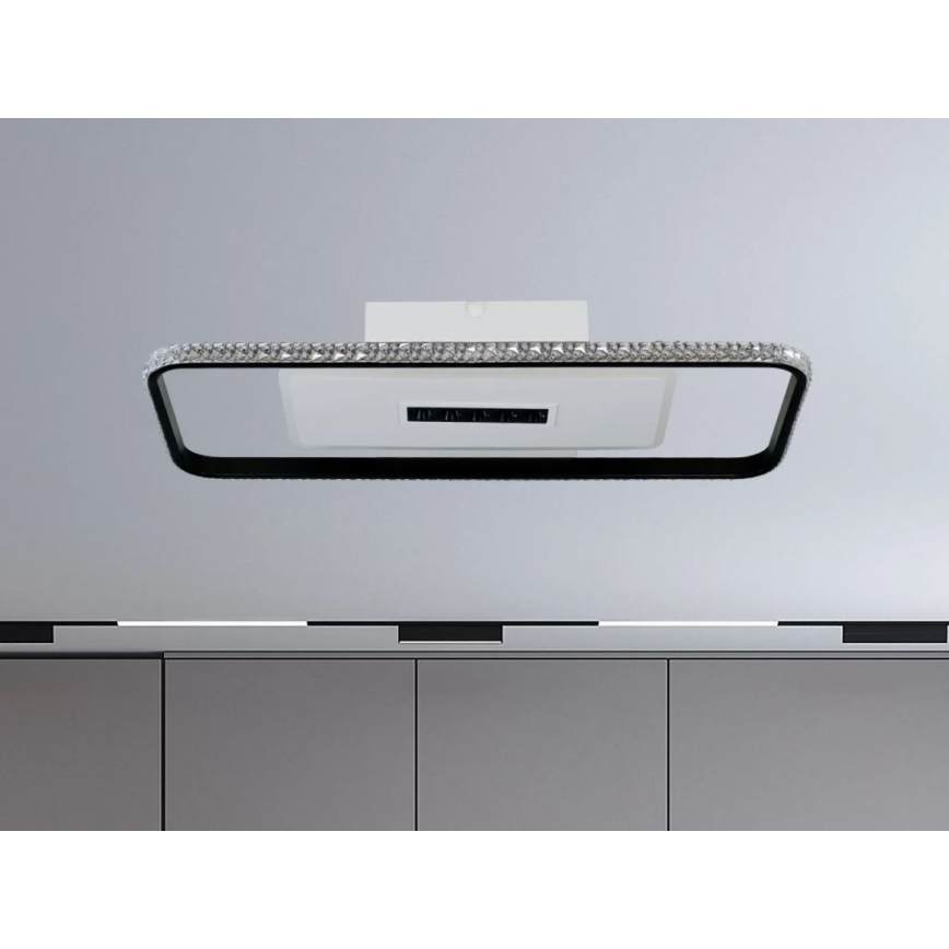 Plafón LED regulable LED/75W/230V 3000-6500K blanco/negro + control remoto