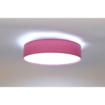 Plafón LED regulable SMART GALAXY LED/24W/230V d. 45 cm 2700-6500K Wi-Fi Tuya rosa/plata + mando a distancia