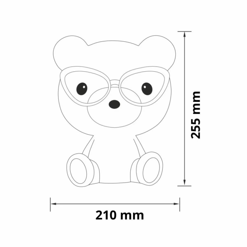 Lámpara LED táctil infantil regulable BIBI LED/2,5W/3,7V 1200 mAh