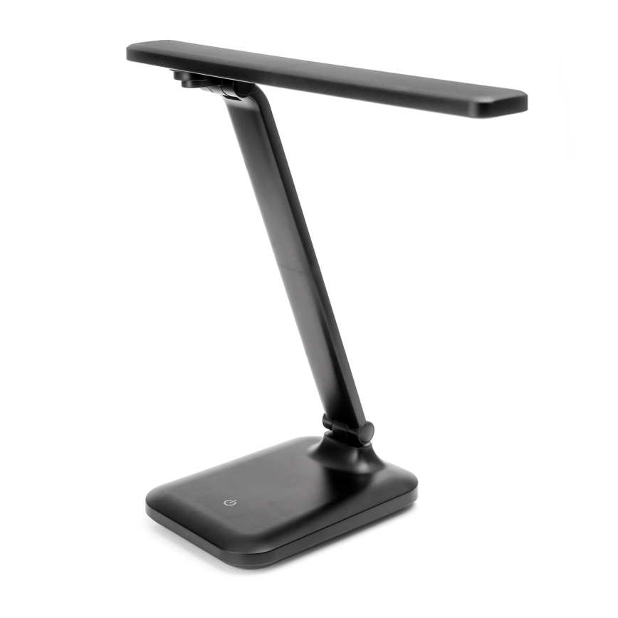 Lámpara LED táctil regulable con carga inalámbrica y puerto USB REMUS LED/5W/230V negro