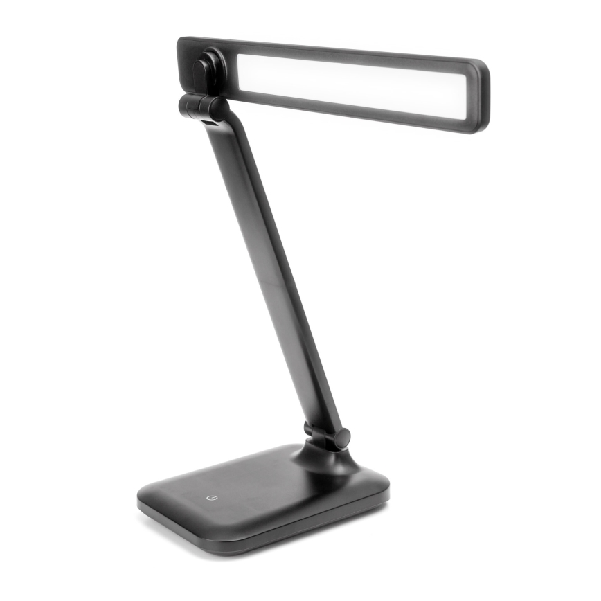 Lámpara LED táctil regulable con carga inalámbrica y puerto USB REMUS LED/5W/230V negro
