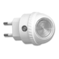 Lámpara nocturna LED con enchufe con sensor crepuscular LED/1W/230V