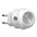 Lámpara nocturna LED con enchufe con sensor LED/1W/230V