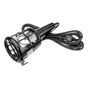 Lámpara portátil con enchufe 1xE27/60W/230V