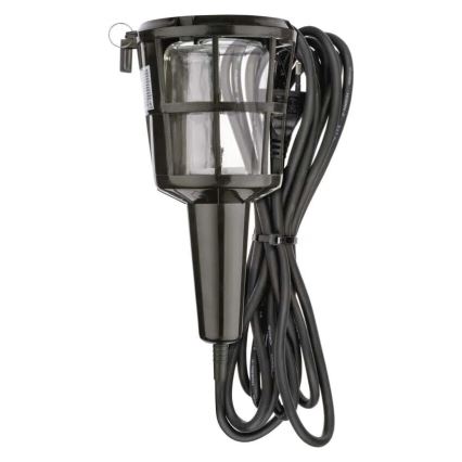 Lámpara portátil con enchufe 1xE27/60W/230V