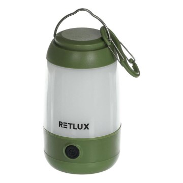 Lámpara portátil LED regulable LED/3W/3xAAA verde
