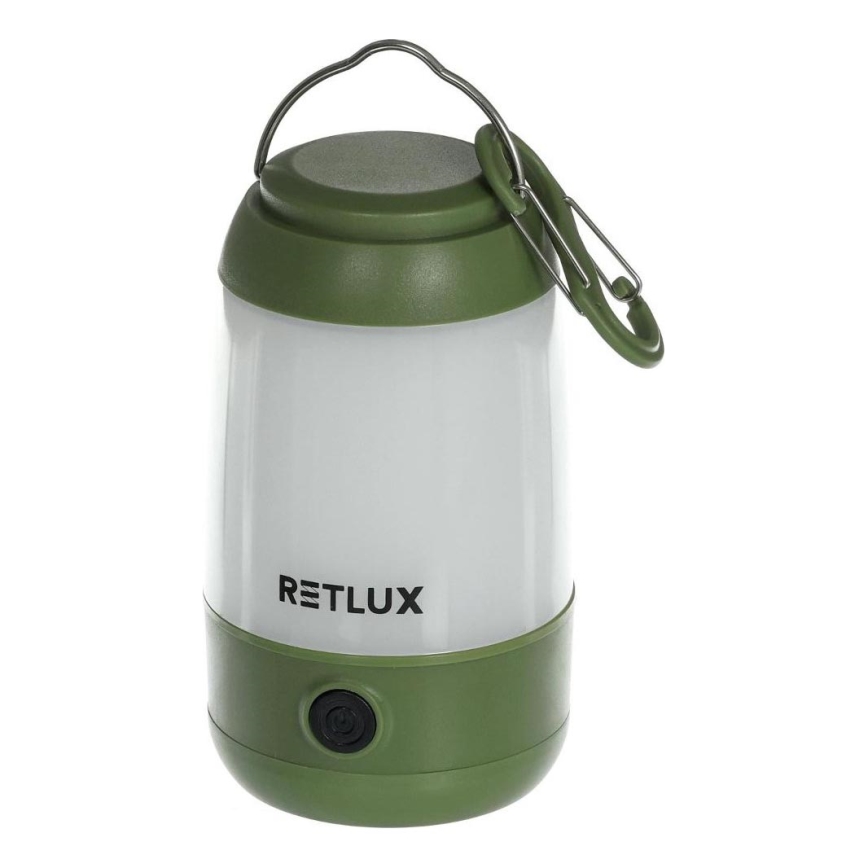 Lámpara portátil LED regulable LED/3W/3xAAA verde