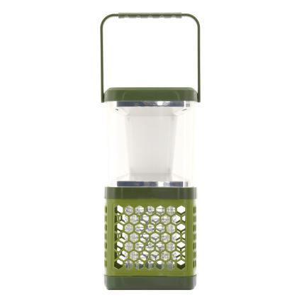 Lámpara recargable portátil LED con una trampa para insectos LED/3W/1800 mAh verde