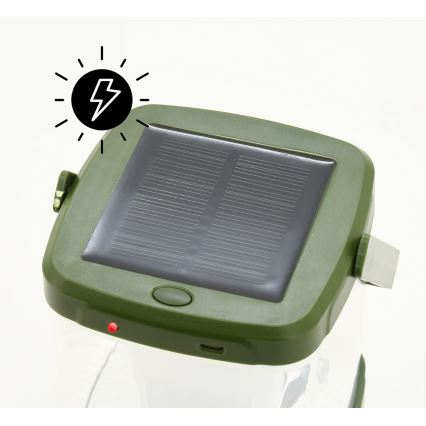 Lámpara recargable portátil LED con una trampa para insectos LED/3W/1800 mAh verde