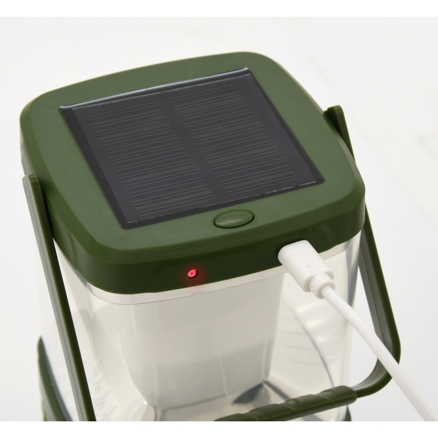 Lámpara recargable portátil LED con una trampa para insectos LED/3W/1800 mAh verde