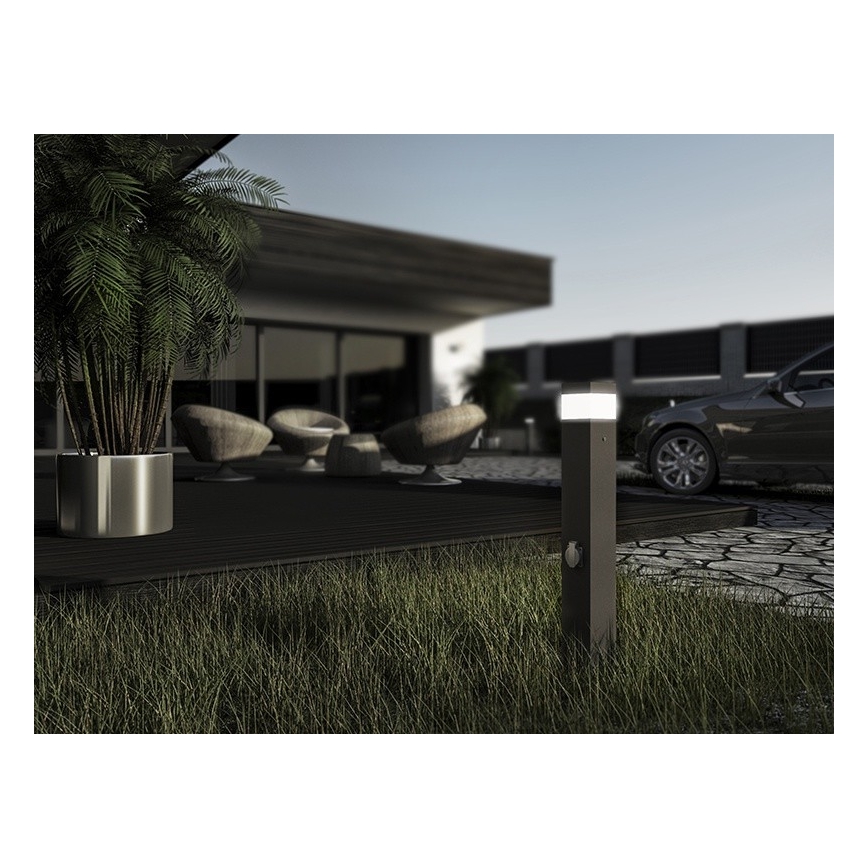 Lámpara sensor de exterior con enchufe GARD 1xE14/60W IP44