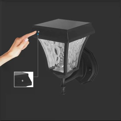Lámpara solar de pared LED 3 en 1 LED/2W/5,5V 3000K/6000K IP65 2200 mAh
