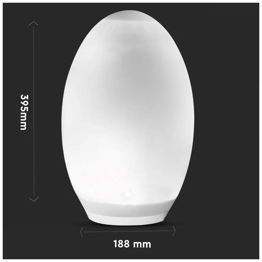 Lámpara solar decorativa LED RGB 0,2W/1xAA IP44 500 mAh