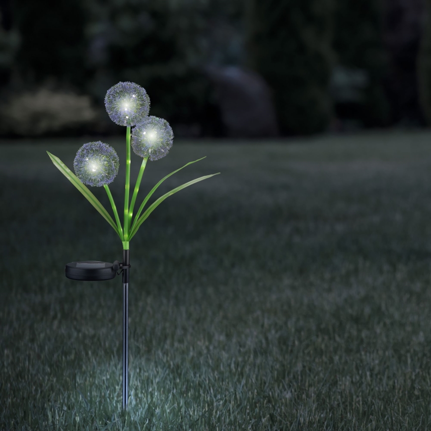 Lámpara solar LED ALLIUM LED/1,2V 6500K 600 mAh IP44 negro