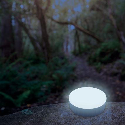 LED Regulable Recargable solar lámpara con función de power bank K3 LED/2W/5,5V 6500K IPX4 1200 mAh negro/blanco