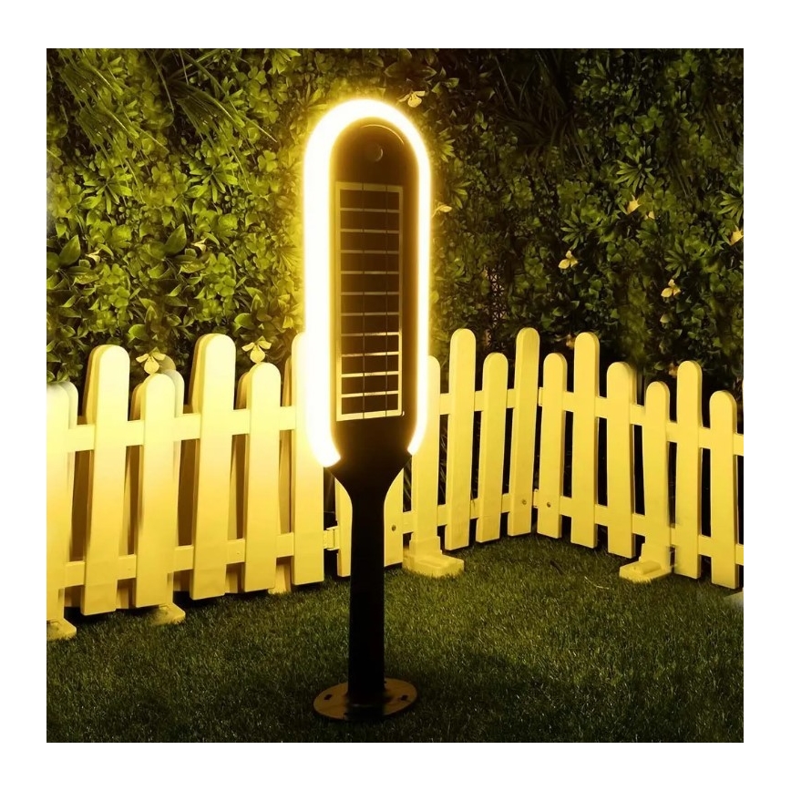 Lámpara solar LED con sensor BOLLARD LED/5W/5,5V 70 cm 3000K IP65