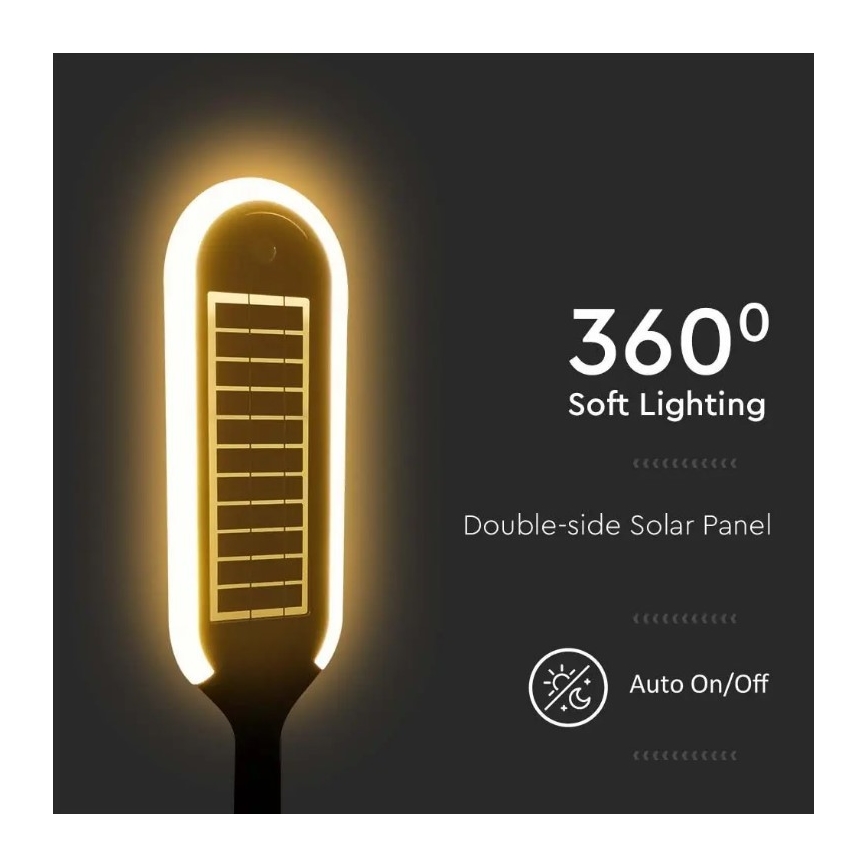 Lámpara solar LED con sensor BOLLARD LED/5W/5,5V IP65 4000K