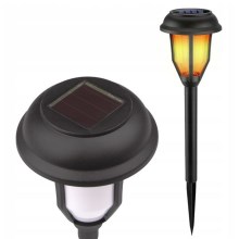 Lámpara solar LED con sensor crepuscular LED/2V IP44