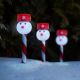 Lámpara solar LED de Navidad LED/1,2V IP44 muñeco de nieve
