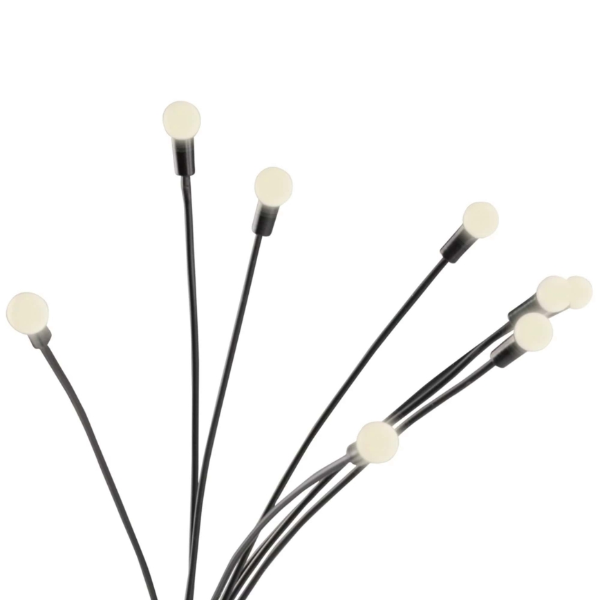 Lámpara solar LED FIORINI 8xLED/1,2V 600mAh IP44 negro