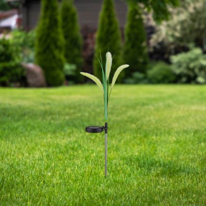 Lámpara solar LED FLORA LED/1,2V 3000K 600 mAh IP44 negro