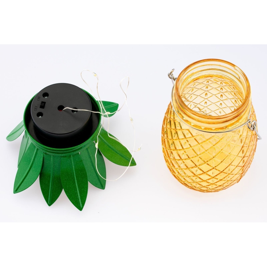 Lámpara solar LED JAR LED/1,2V IP44 piña