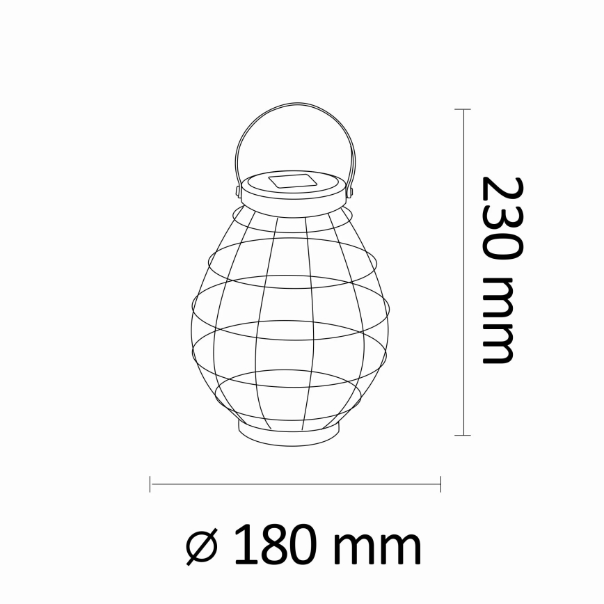 Lámpara solar LED KOGE LED/1,2V 300 mAh IP44