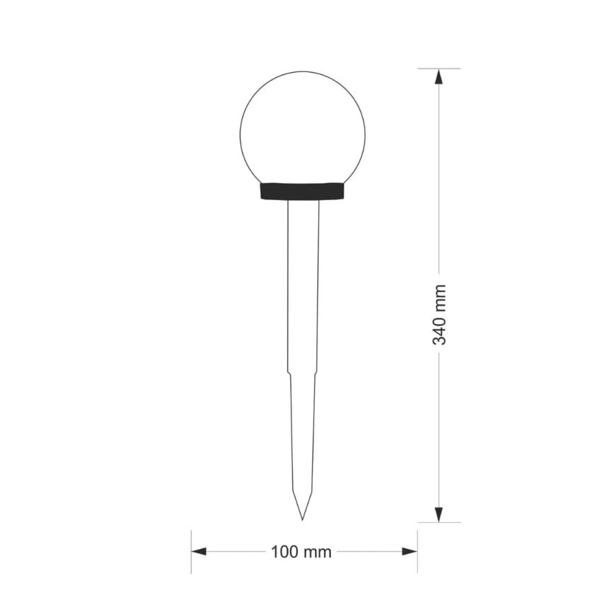 Lámpara solar LED KULA LED/1,2V 40 mAh P44