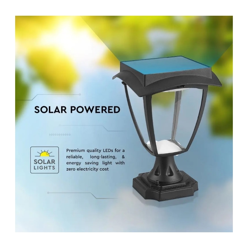 Lámpara solar LED LED/2W/3,7V 3000/6000K IP65