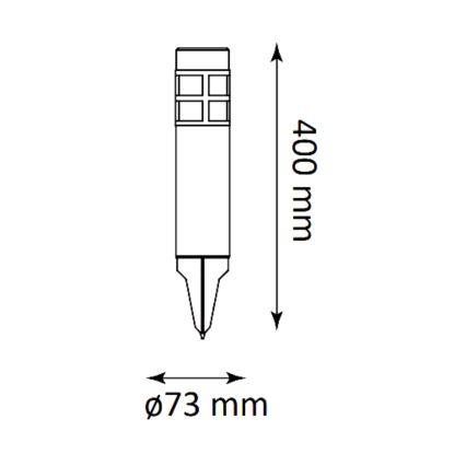 Lámpara solar LED MARK LED/1,2V IP44